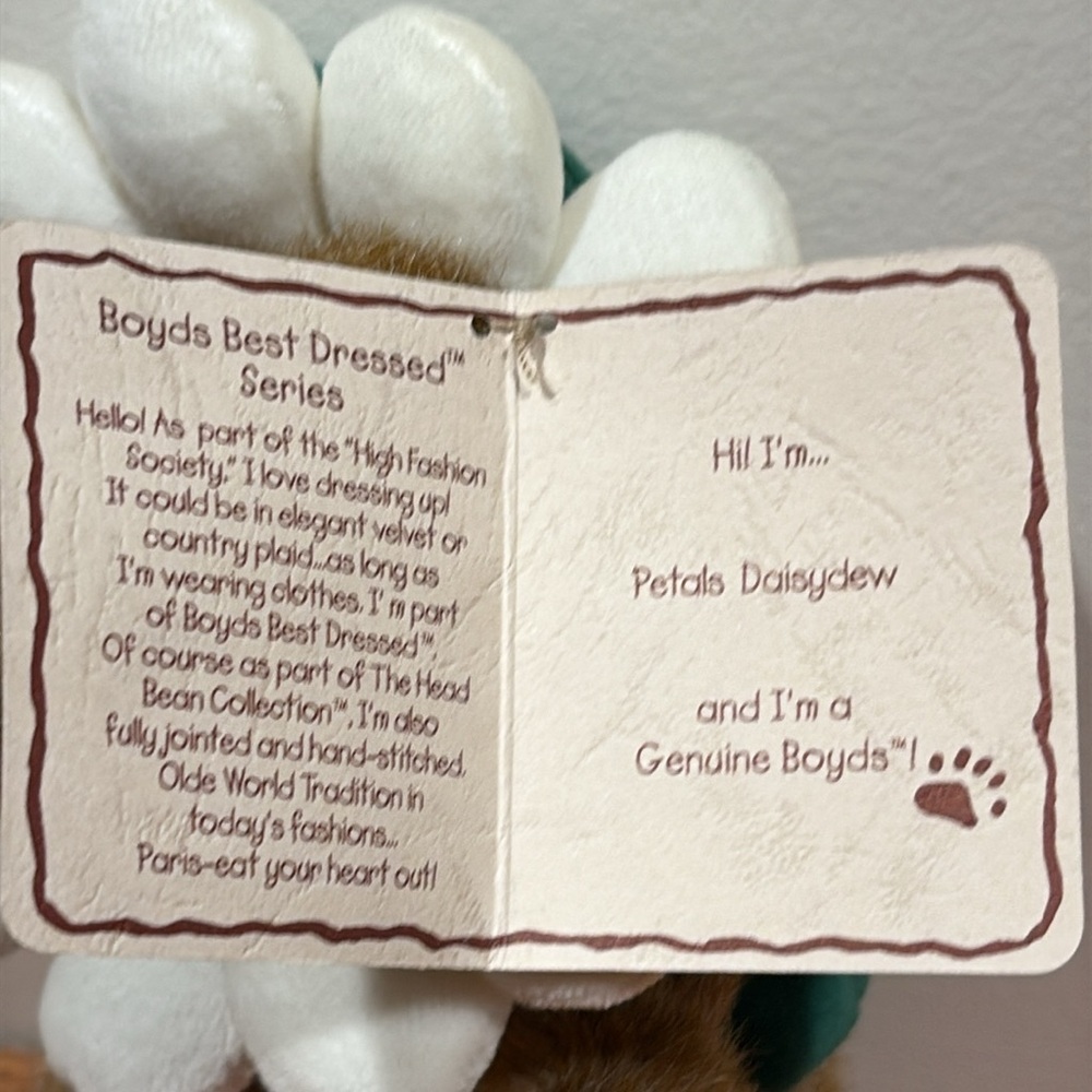 Boyd’s Bears Petals Daisydew Plush Teddy Bear - Picture 3 of 14